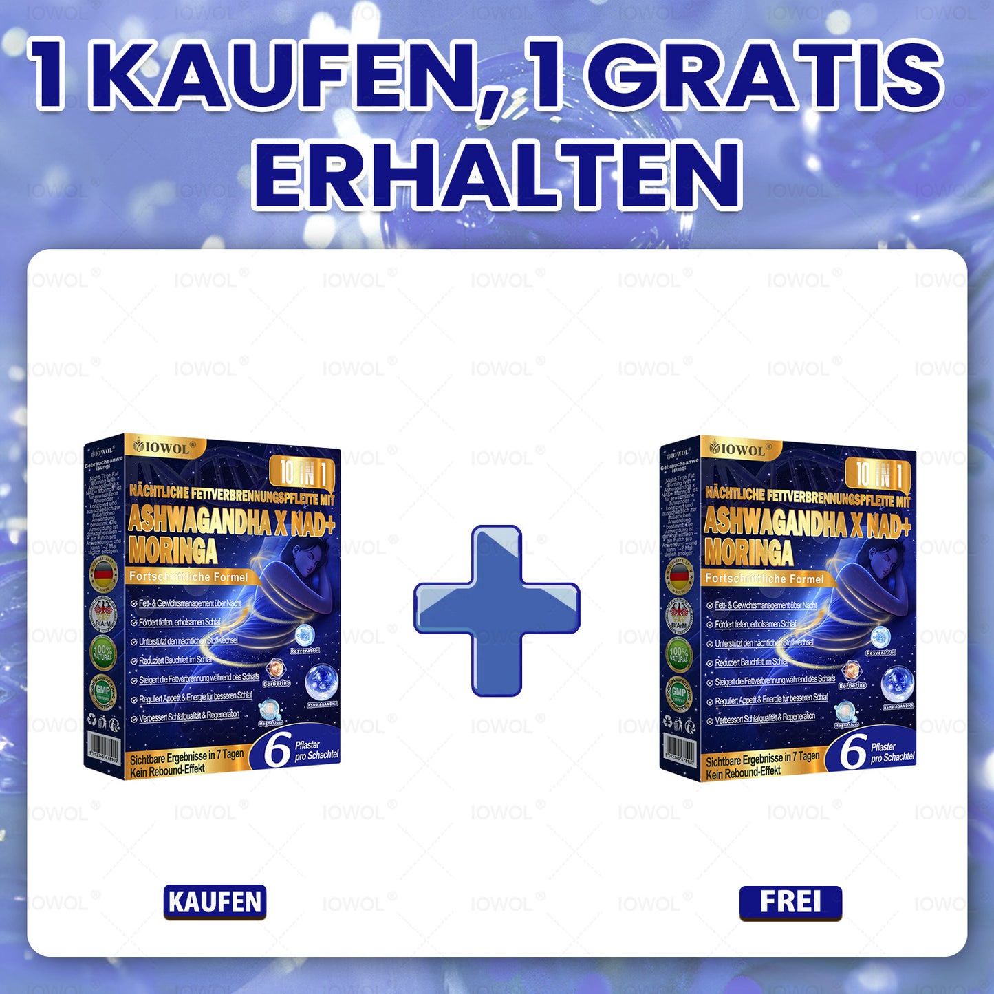 IOWOL® Nacht-Fettverbrennungspatches! Keine Pillen, kein Abfall, kein Aufwand – 100 % Ergebnisse.