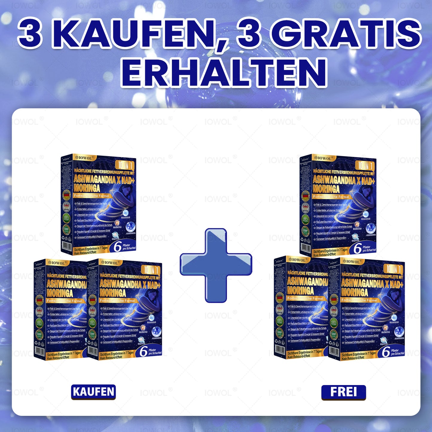 IOWOL® Nacht-Fettverbrennungspatches! Keine Pillen, kein Abfall, kein Aufwand – 100 % Ergebnisse.