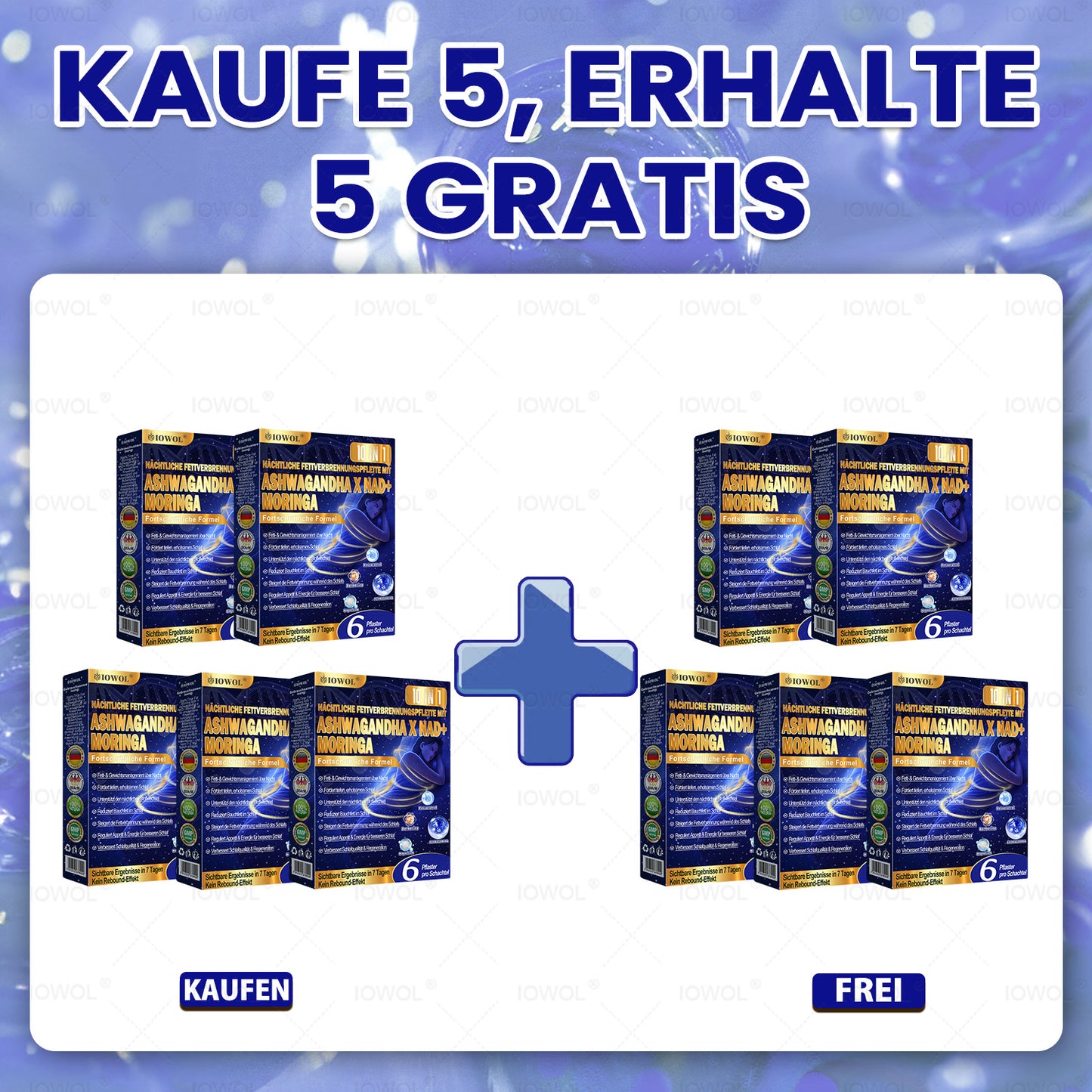 IOWOL® Nacht-Fettverbrennungspatches! Keine Pillen, kein Abfall, kein Aufwand – 100 % Ergebnisse.