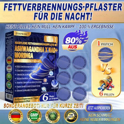 IOWOL® Nacht-Fettverbrennungspatches! Keine Pillen, kein Abfall, kein Aufwand – 100 % Ergebnisse.