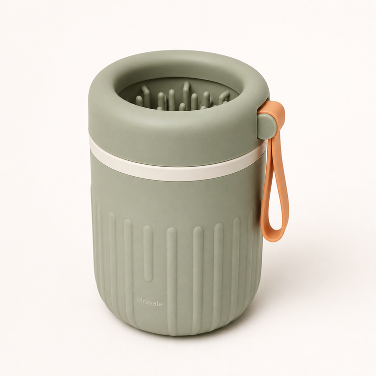Ciravale soft silicone paw cleaner cup main product image